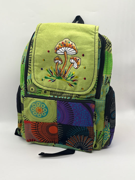 Patchwork Mushroom BackPack