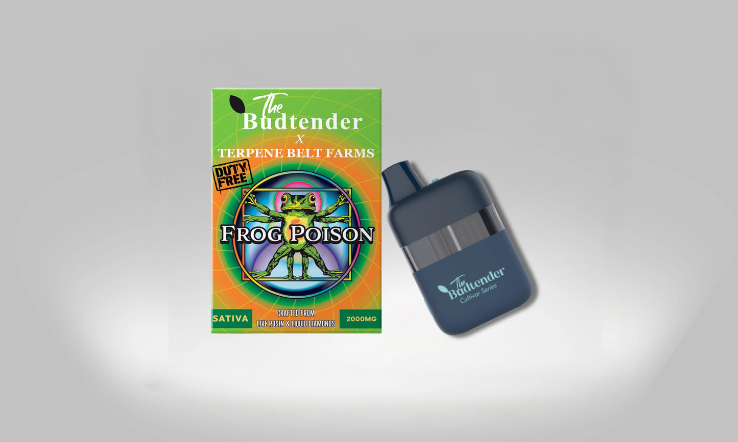 The Budtender 2ml Liquid Diamonds Vape - Frog Poison