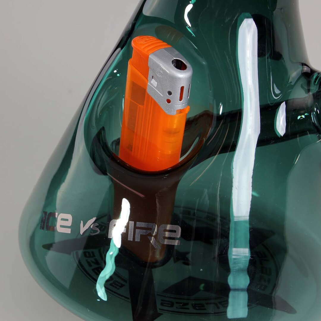 BLAZE Ice Water Pipe Ice vs Fire - Sea Green