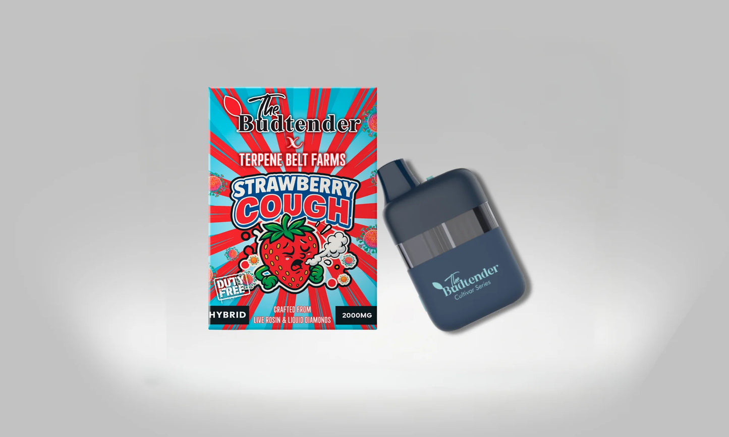 The Budtender 2ml Liquid Diamonds Vape - Strawberry Cough