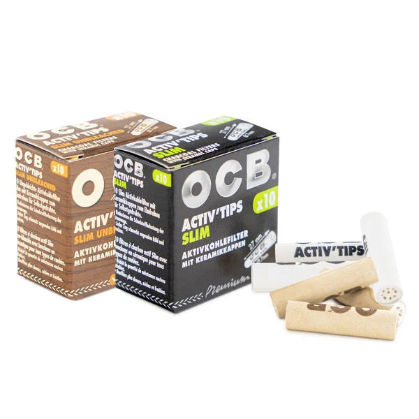 OCB Activated Charcoal Filters x 10