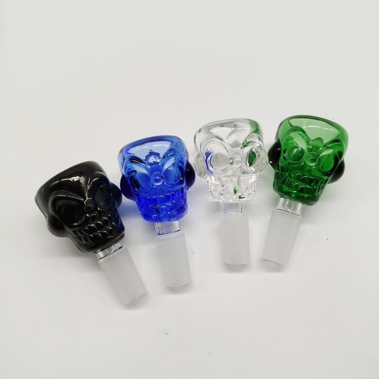 Tigela de Vidro Caveira 14mm - Verde