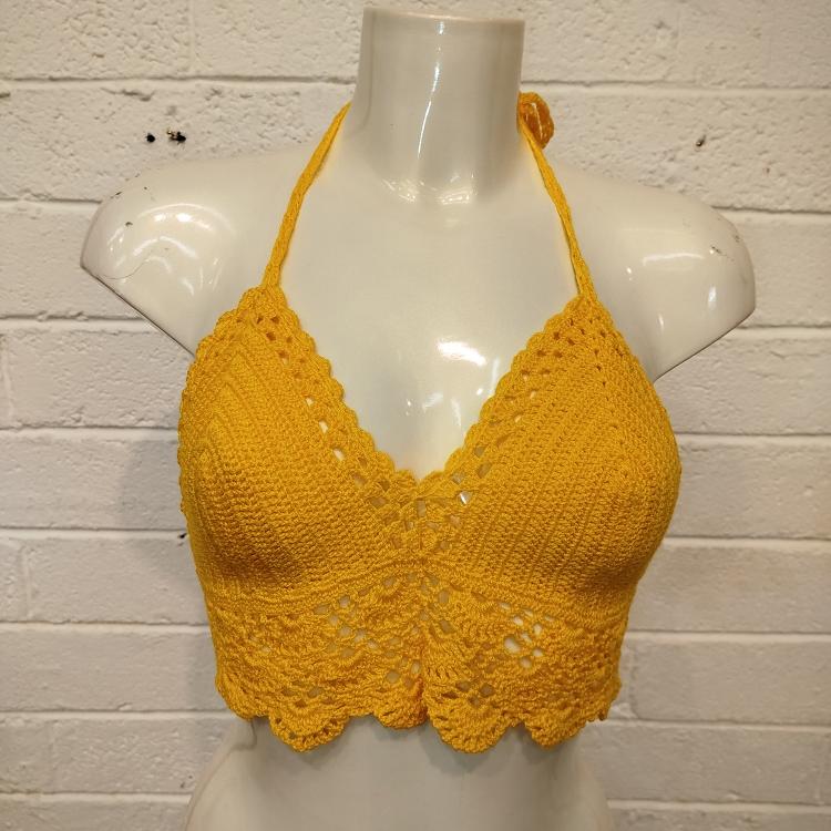 Bralette Crochê Roxo