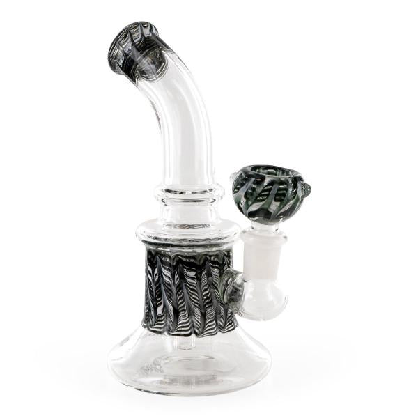BLACK LEAF Mini Bubbler Glass Water Pipes