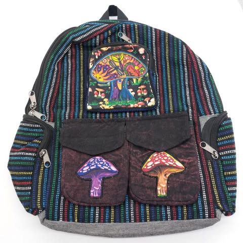 Mushroom Pockets Backpacks