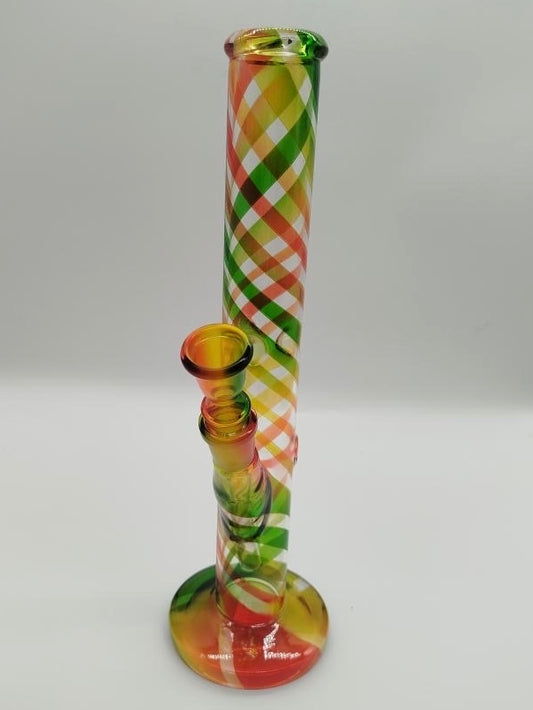 Spiral Straight Glass Water Pipe