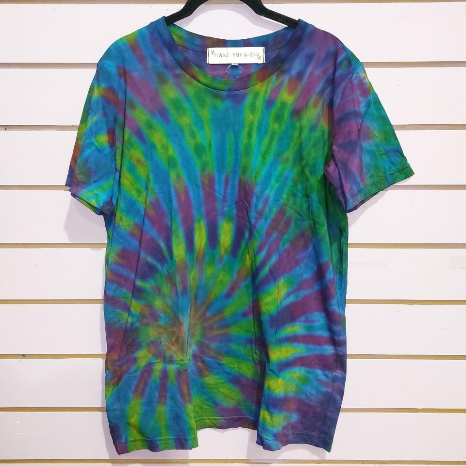 Green/Purple Blend Tie Dye Tee