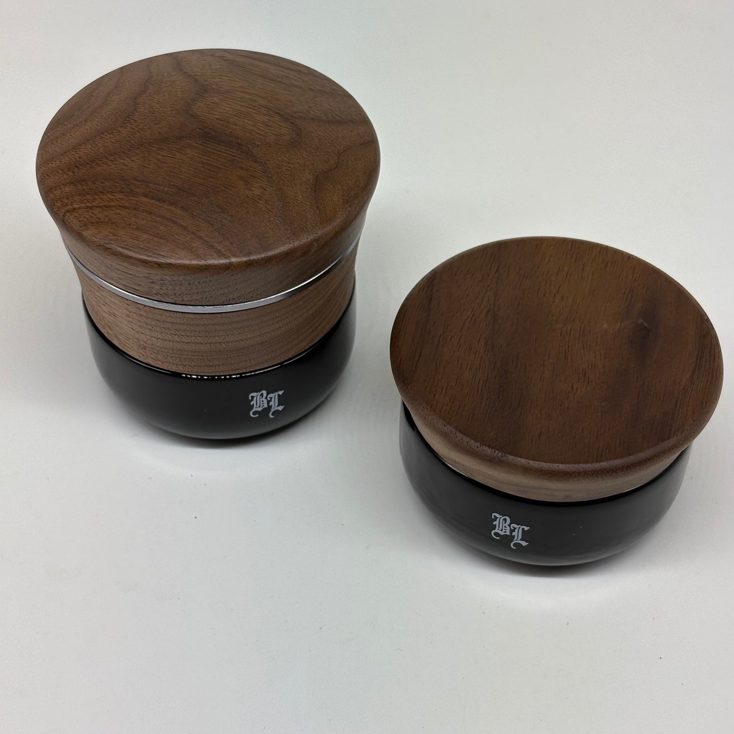 BLACK LEAF 4-Part Herb Grinder & Jar