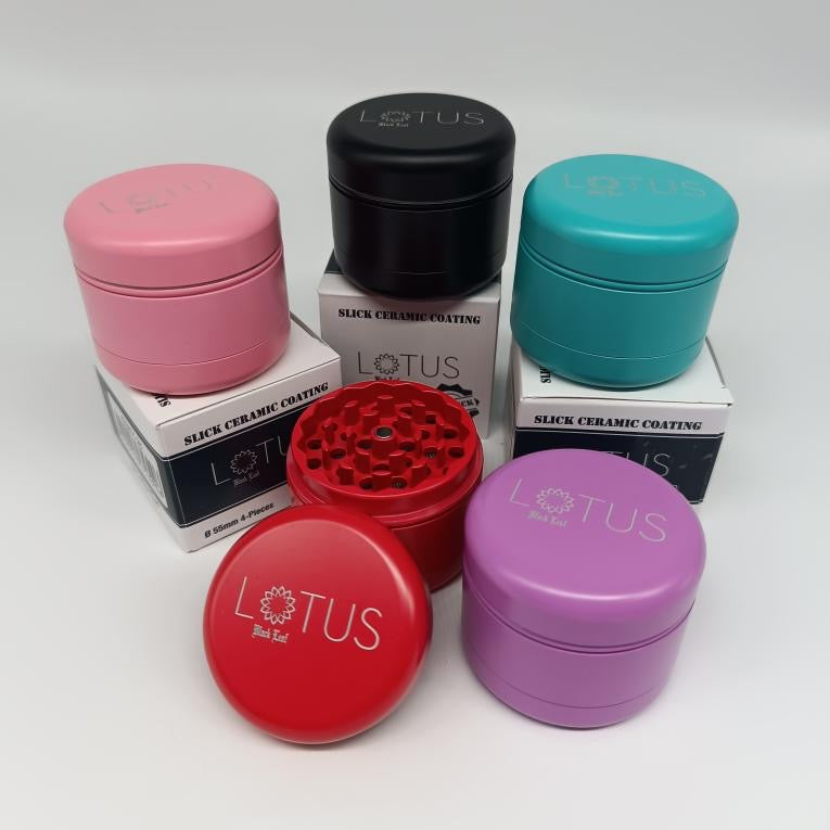 BLACK LEAF Lotus 4-Part Herb Grinders