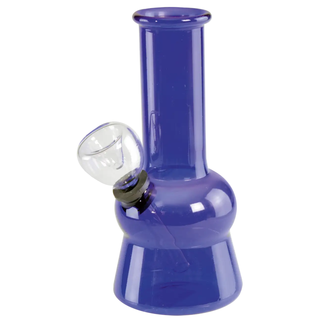 Mini Blue Transparent Glass Water Pipe