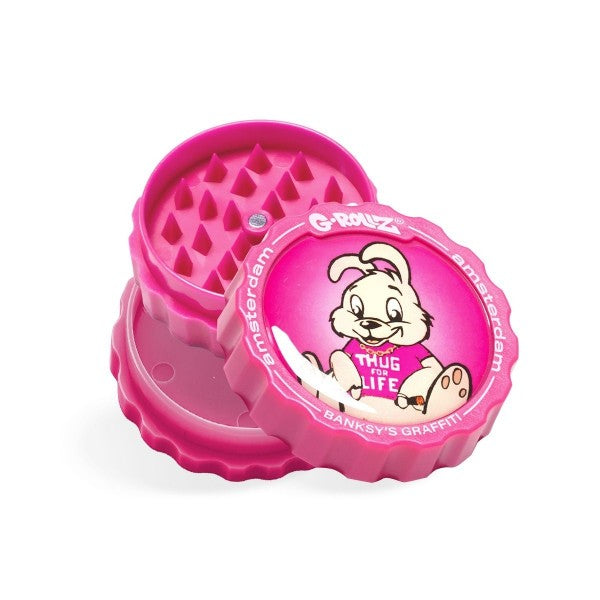 G-ROLLZ Banksy Thug 4 Life 2-Part Acrylic Herb Grinders