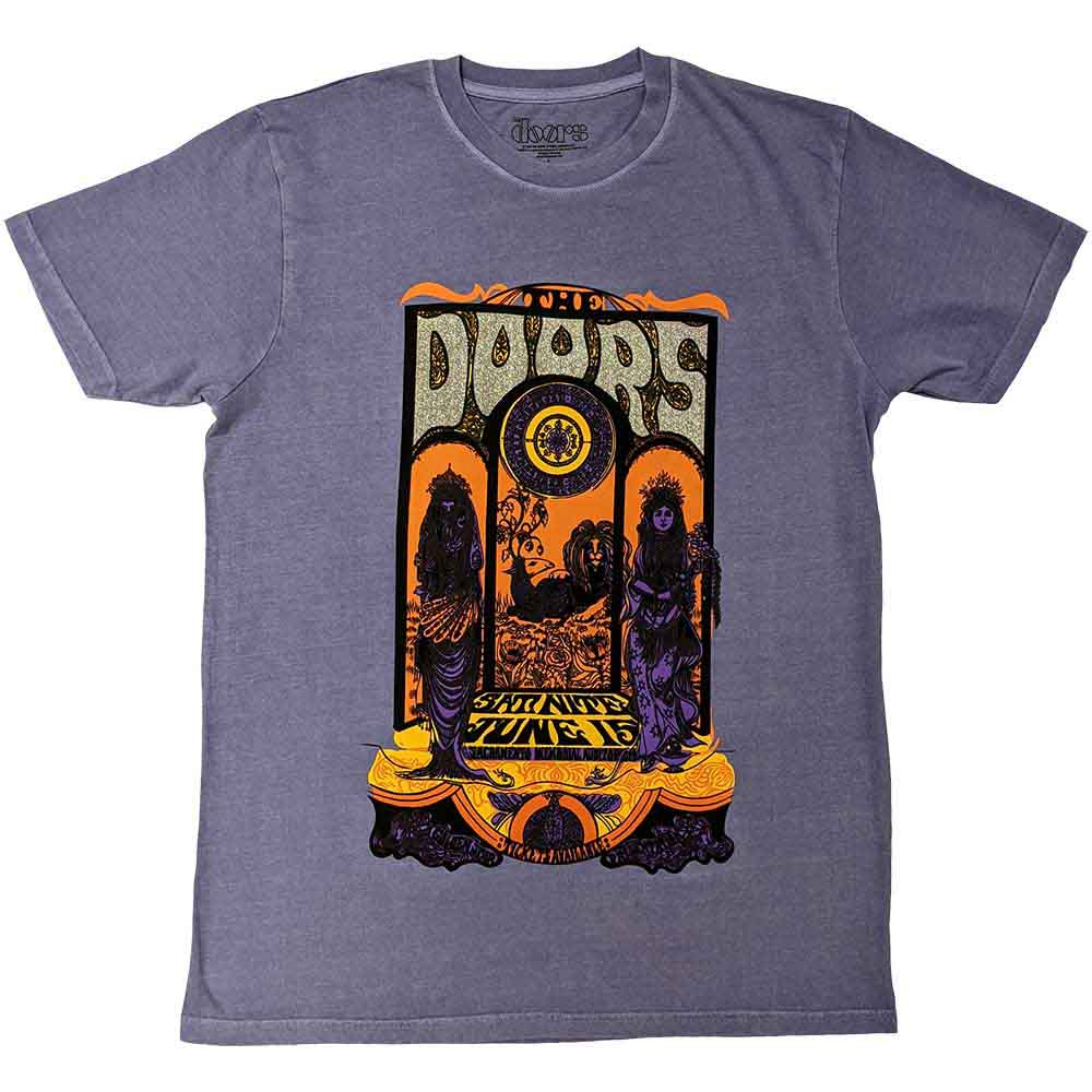 Camiseta com "logotipo amarelo" do The Doors