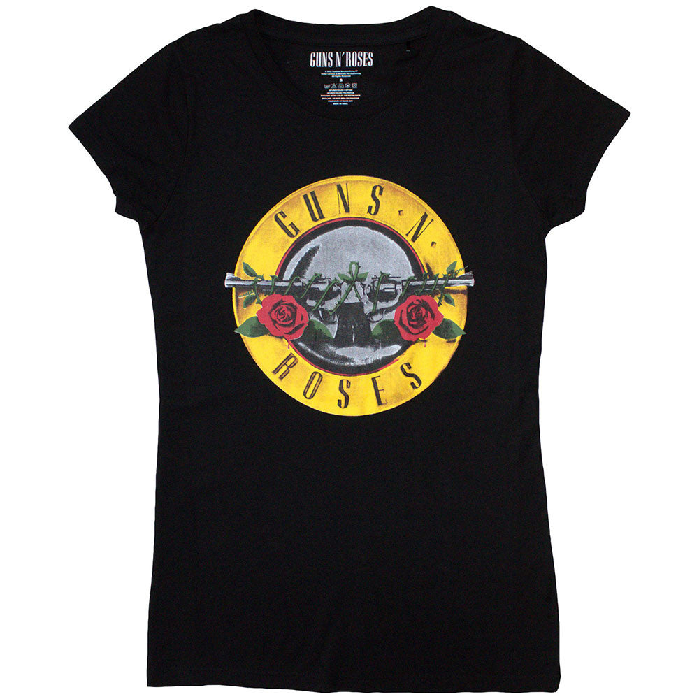 Guns n' Roses Classic Logo Black Ladies Tee