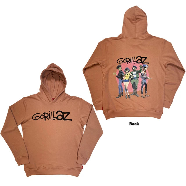 Gorillaz Cracker Island Pullover Premium Hoodie Beige