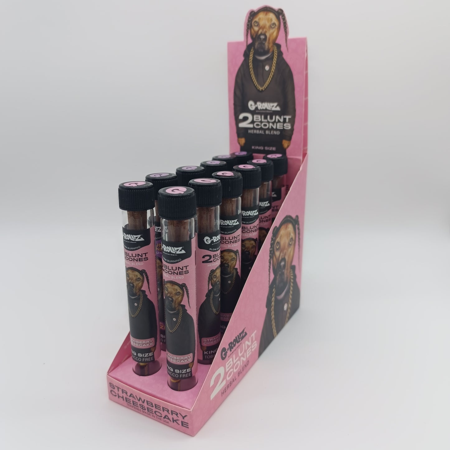 G-Rollz 2 Cones - Strawberry Cheesecake