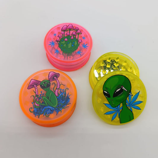 Neon Alien 2-Part Acrylic Grinders