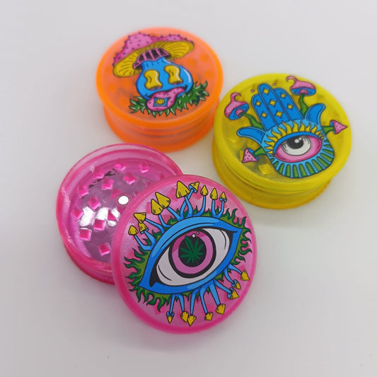 Trippy 2-Part Acrylic herb Grinders