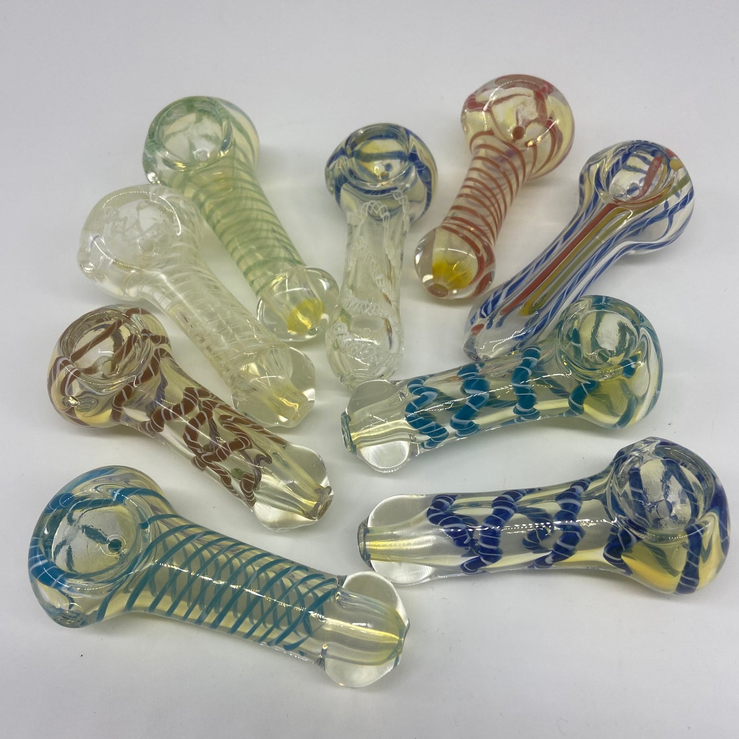 XStrong Striped Glass Hand Pipes
