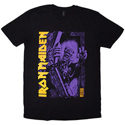 IRON MAIDEN Est 1975 No Prayer Grave Purple Tee