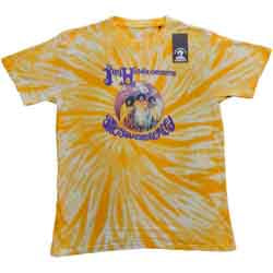 Jimi Hendrix Are You Experienced Yellow Dip Dye Kids Tee