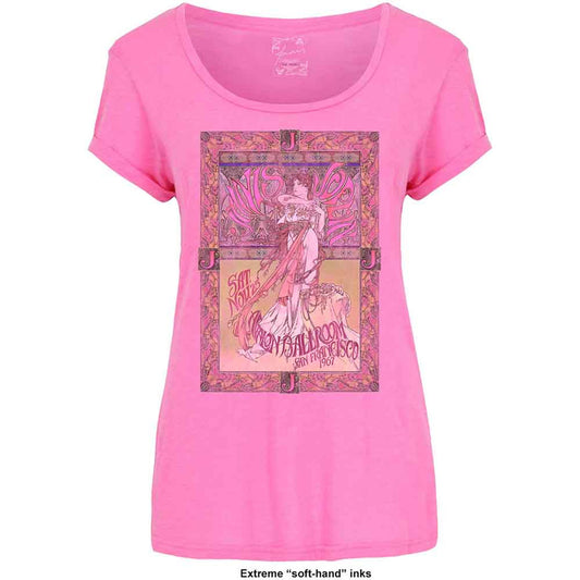 Janis Joplin Ladies T-Shirt Avalon Ballroom '67