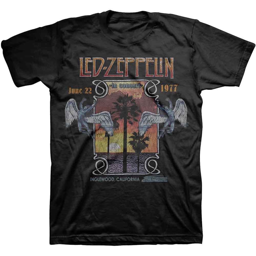 LED ZEPPELIN Inglewood Black Tee