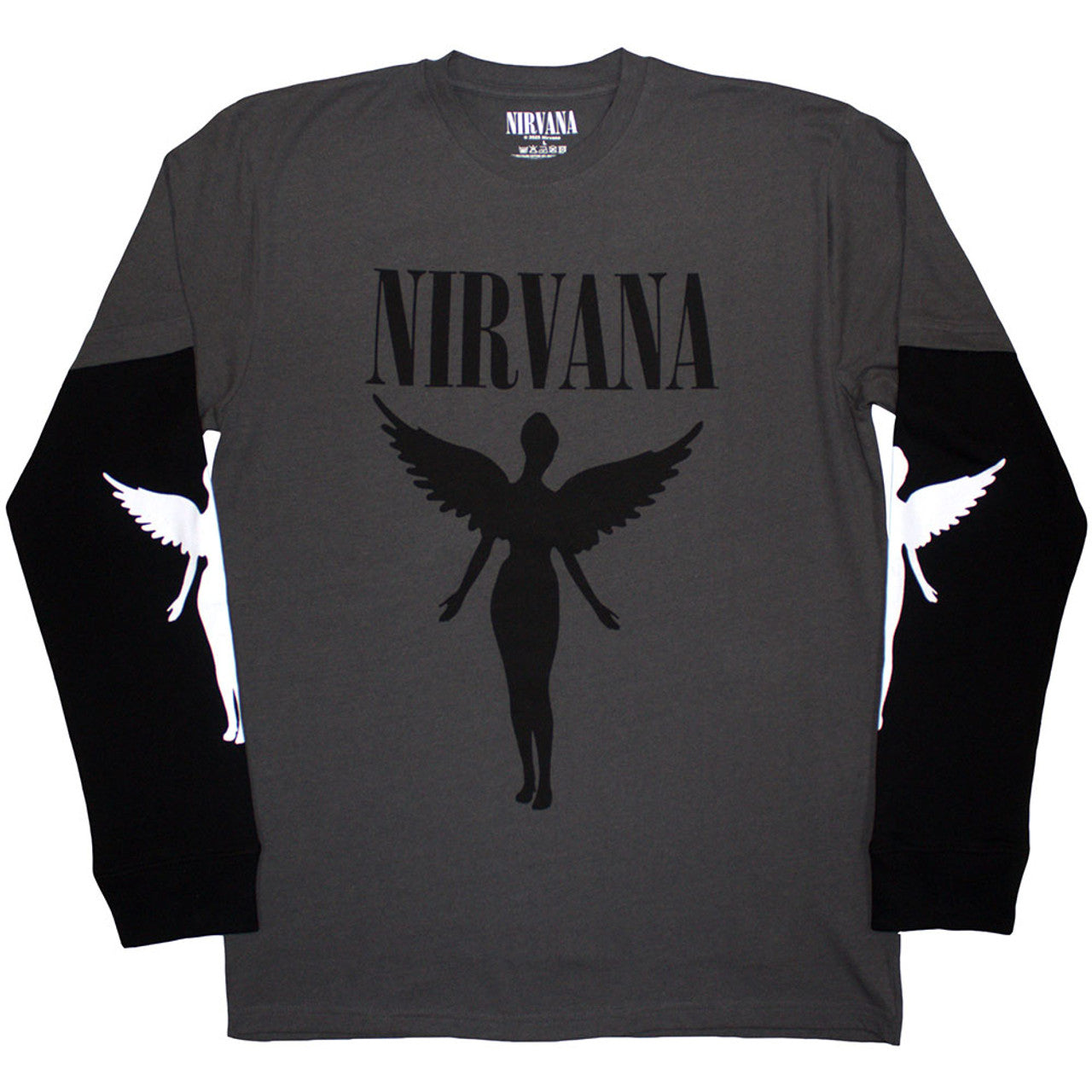 Nirvana Layered Long Sleeve T-Shirt In Utero
