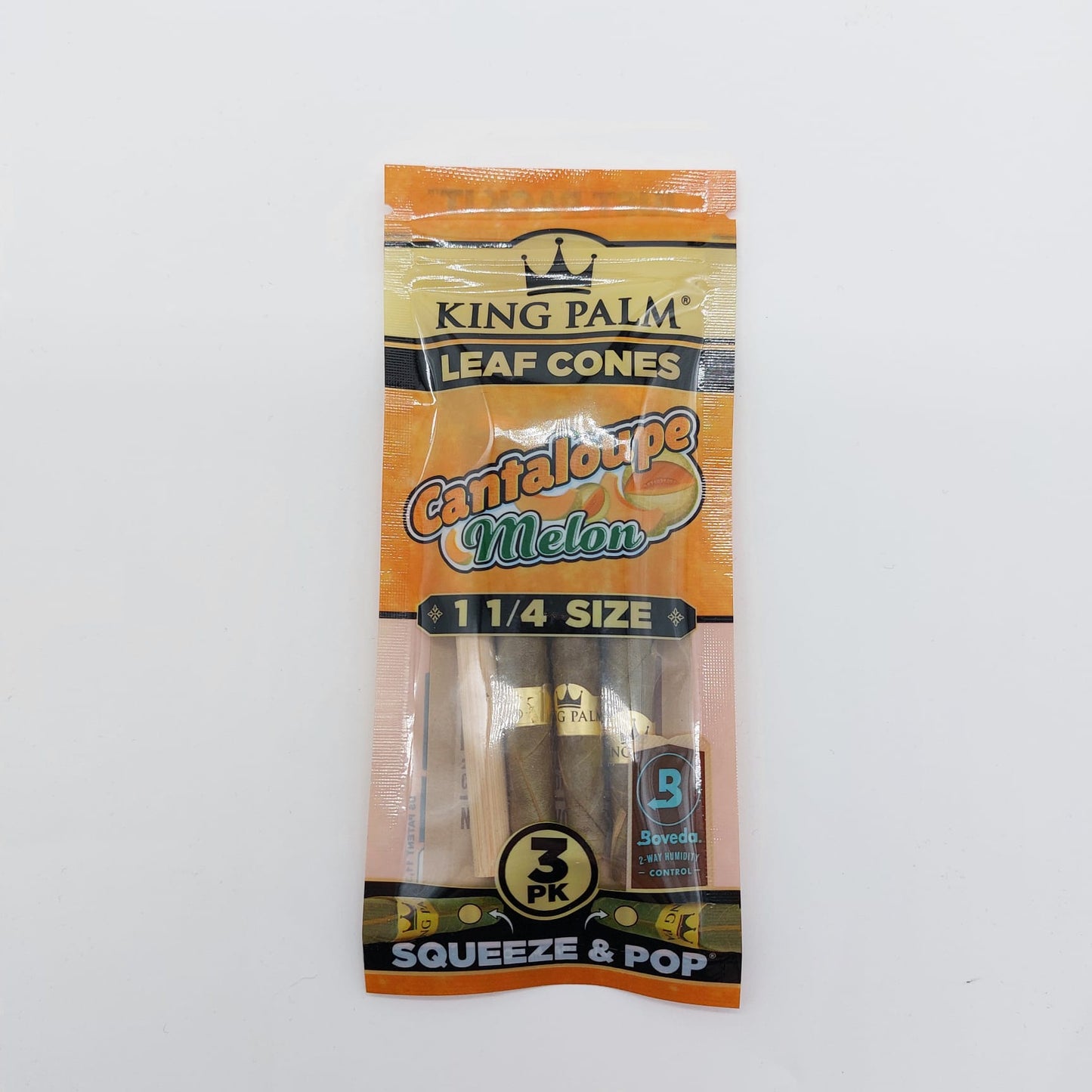 KING PALM Real Leaf Cones 1 1/4 Cantaloupe Melon