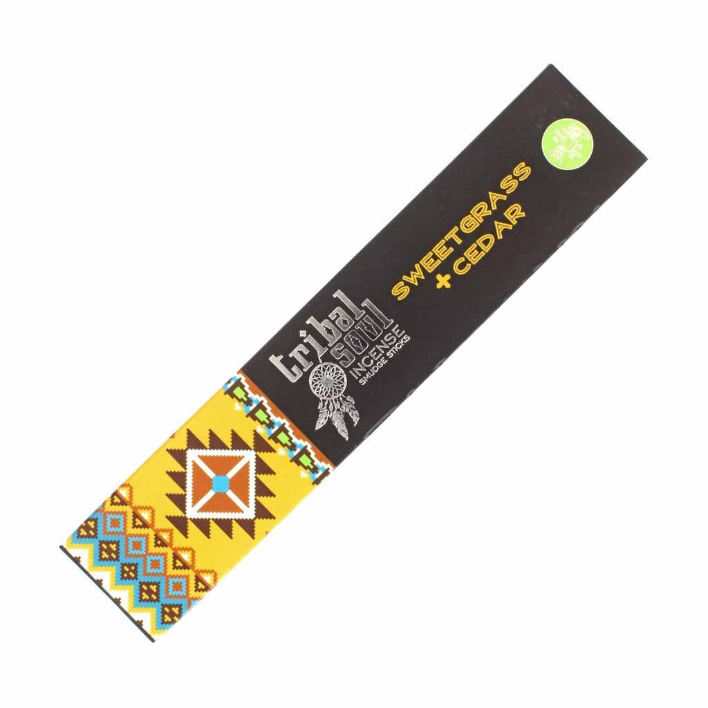 TRIBAL SOUL Incense Smudge Sticks - Sweetgrass & Cedar