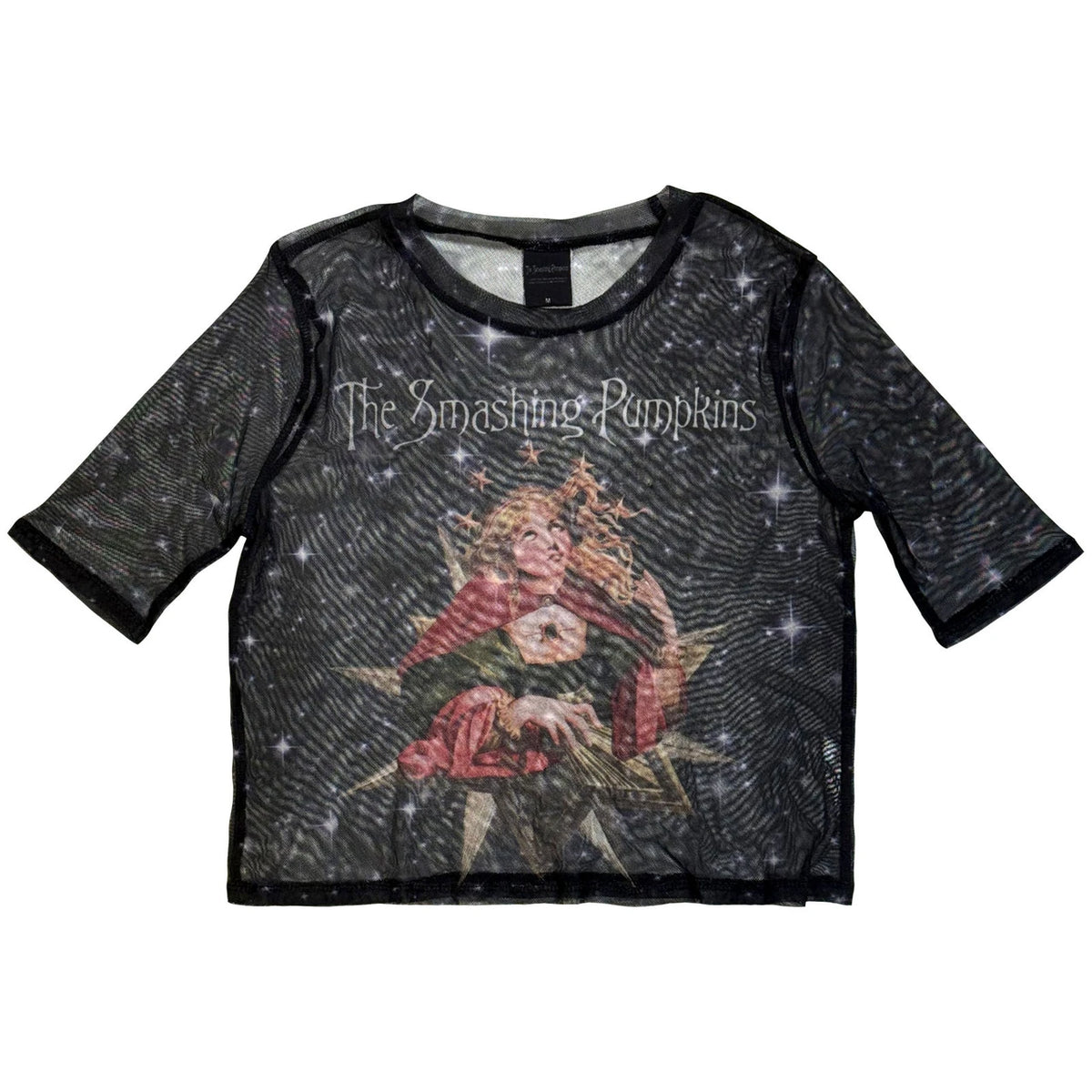 THE SMASHING PUMPKINS Mesh Crop Top: Mellon Collie