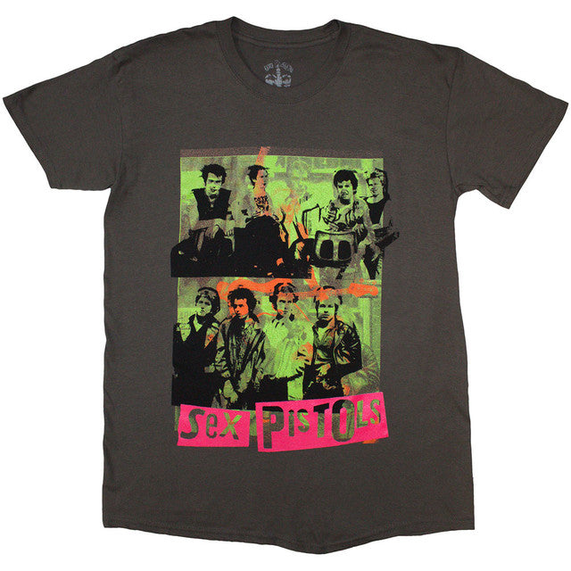 THE SEX PISTOLS UNISEX Group Montage Tee