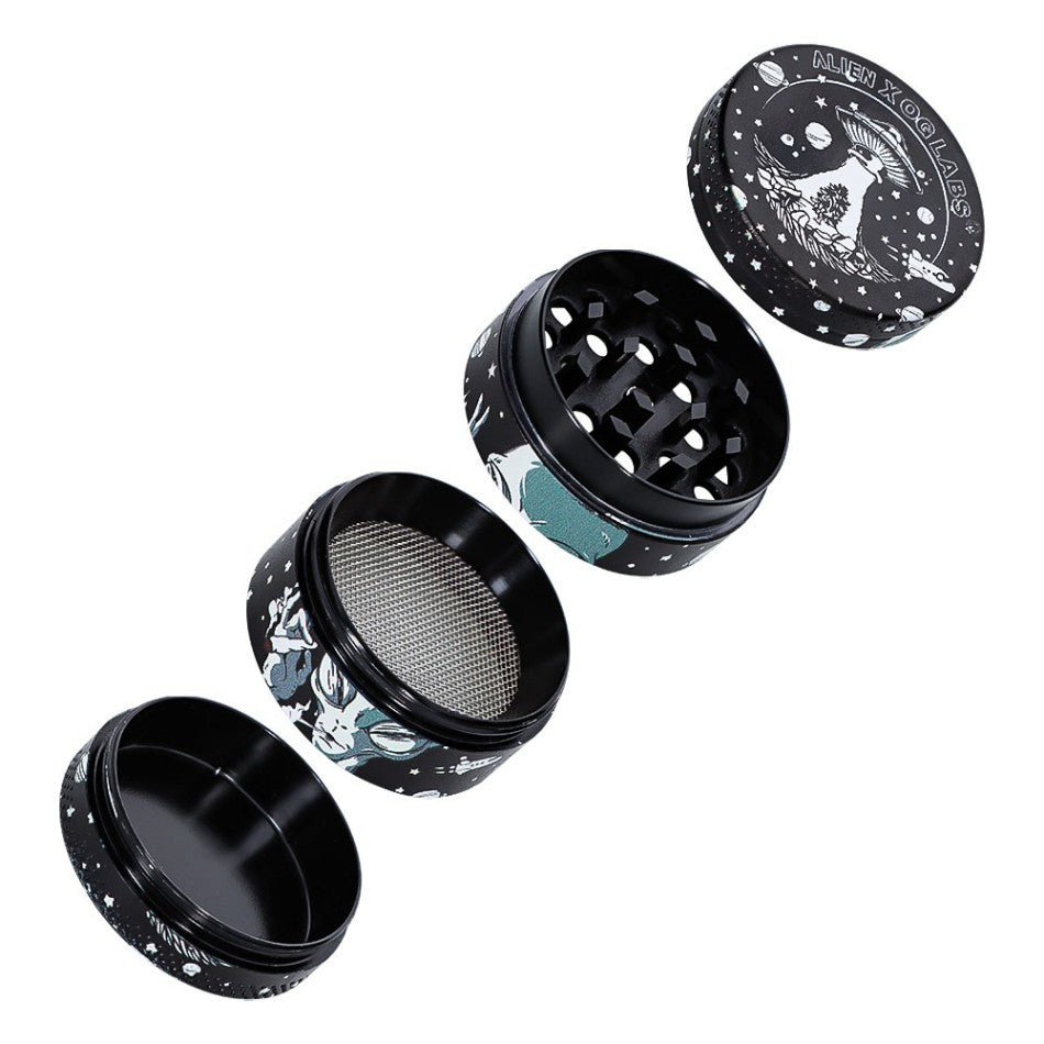 Alien X OG Labs Small 4-Part Herb Grinders