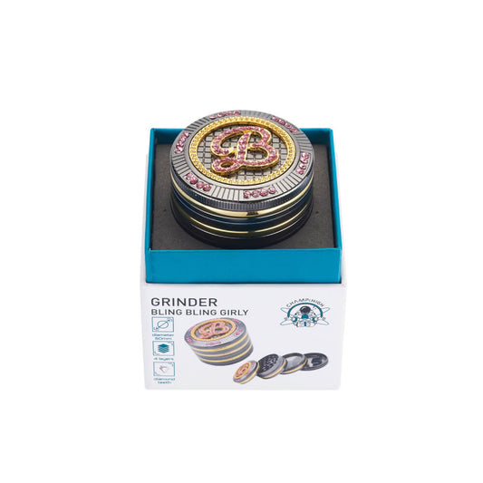 CHAMP HIGH Bling Bling Girly 4-Part Herb Grinder