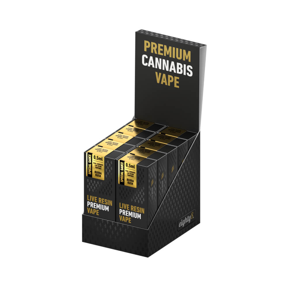 Eighty8 Bubba Kush Live Resin CBD Vape 0.5ml