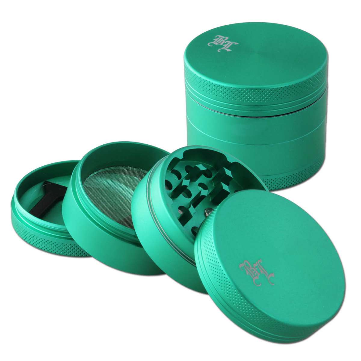 BLACK LEAF 4-Part Satin Matte Herb Grinder