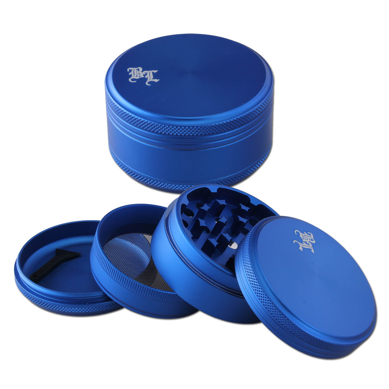 BLACK LEAF Matt 4-Part Herb Grinders