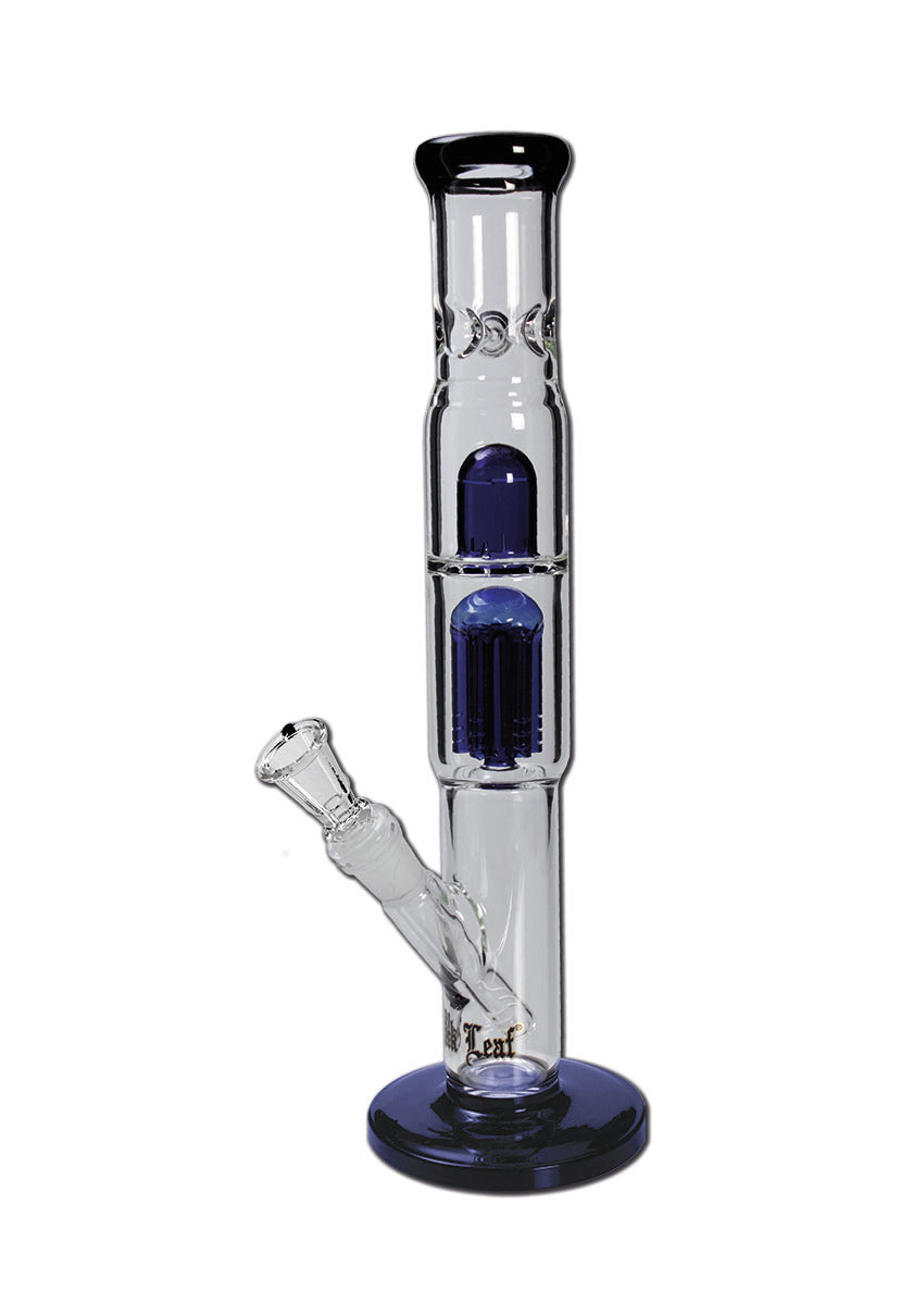 BLACK LEAF Tree Perc Glass Water Pipe