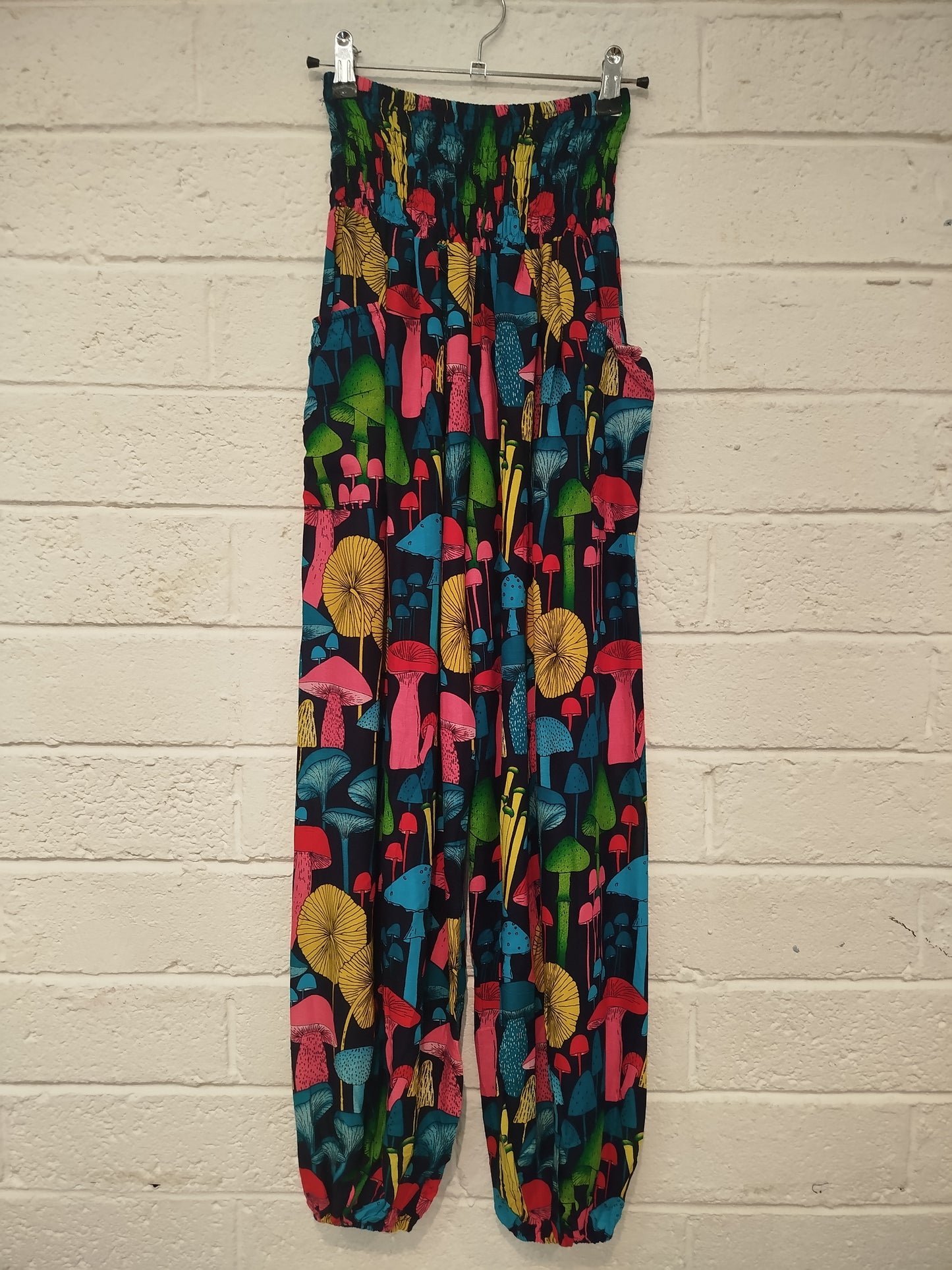 Mushroom Print Trousers