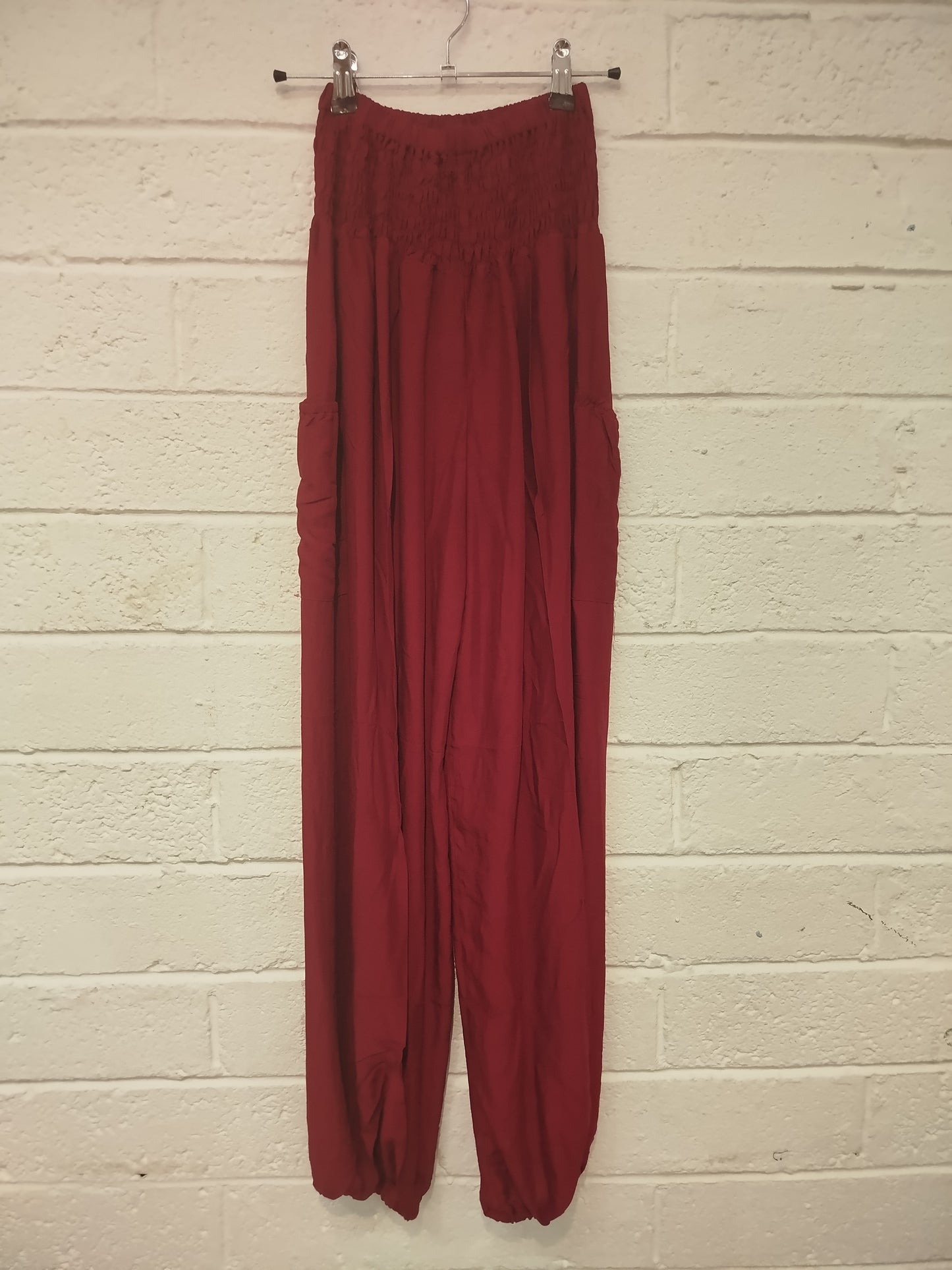 Plain Print Pocket Trousers