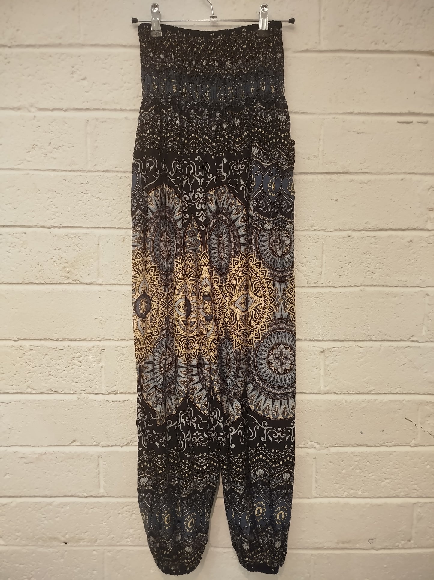Mandala Circle Print Trousers