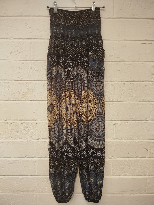 Mandala Circle Print Trousers