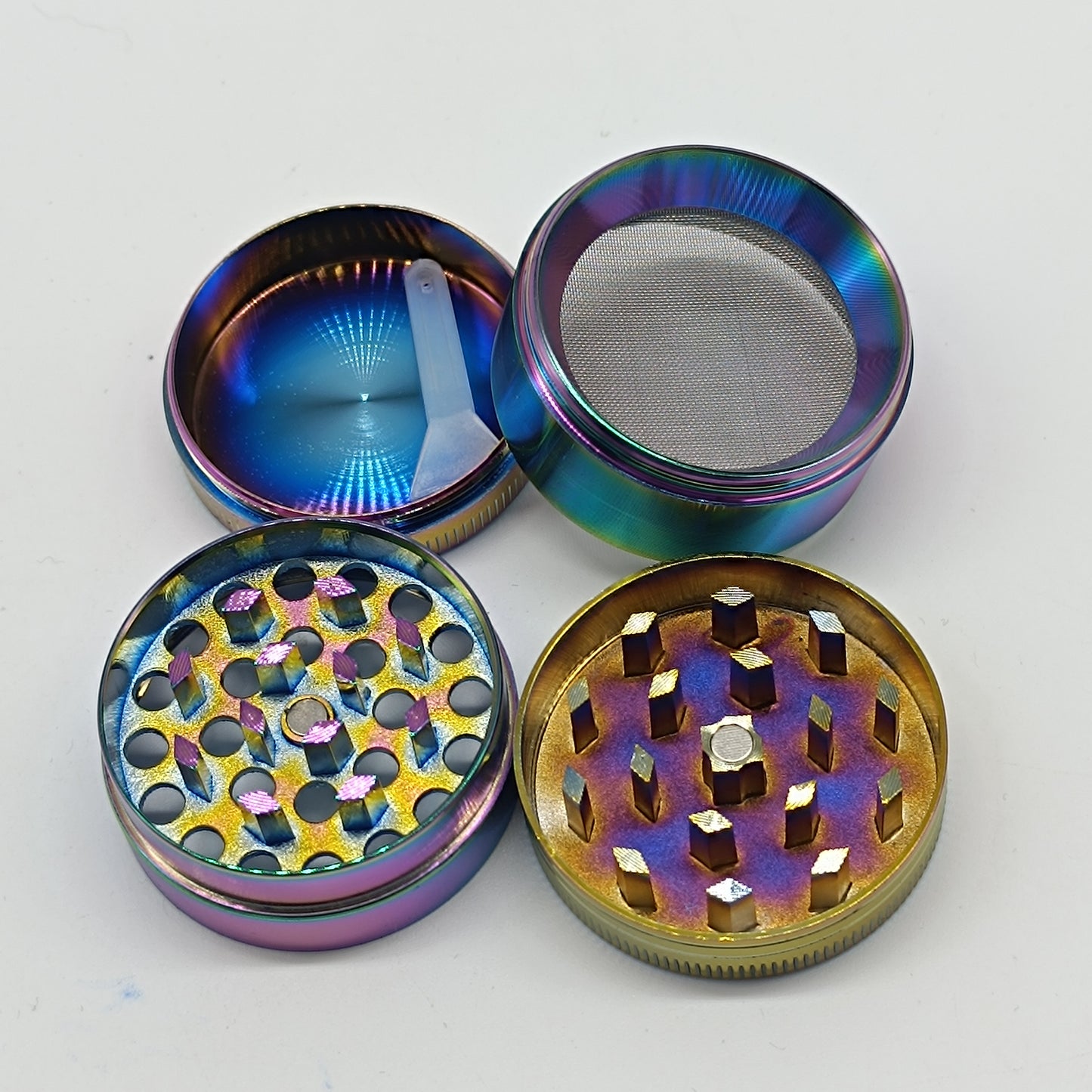 Oil Spill Small 4 Part Herb Grinder Mini
