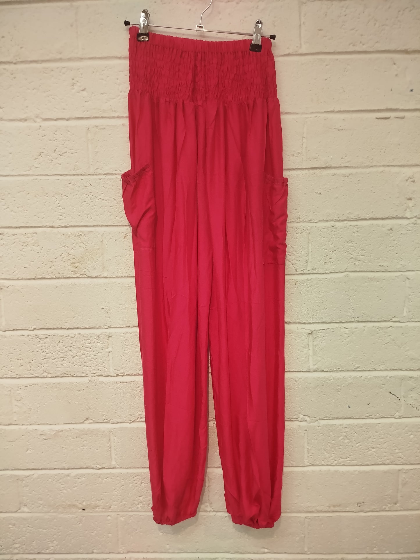 Plain Print Pocket Trousers