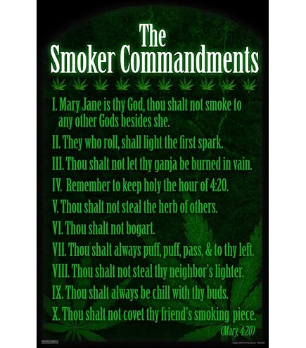 The Sm0ker Commandments Poster