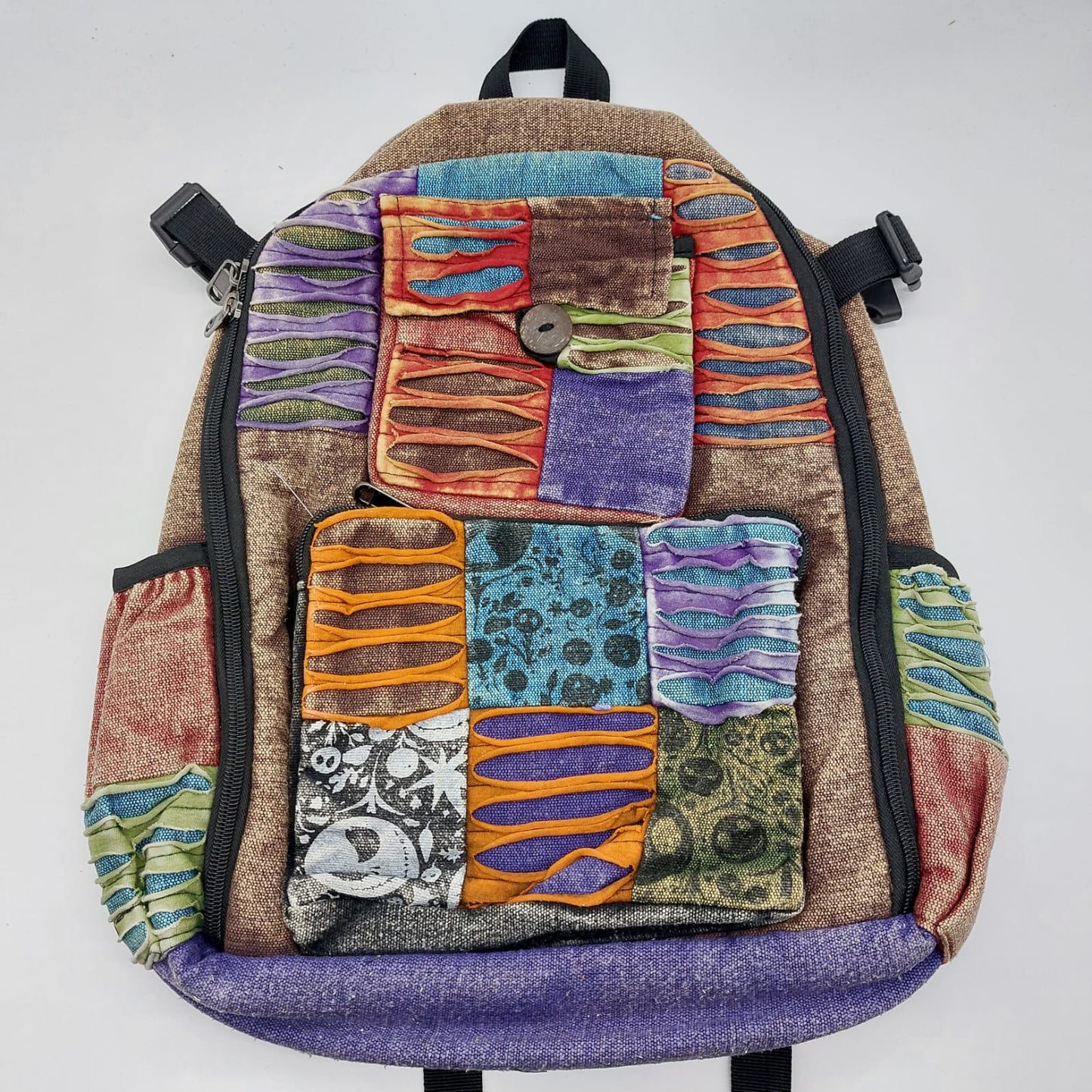 Ripped Patchwork Backpack