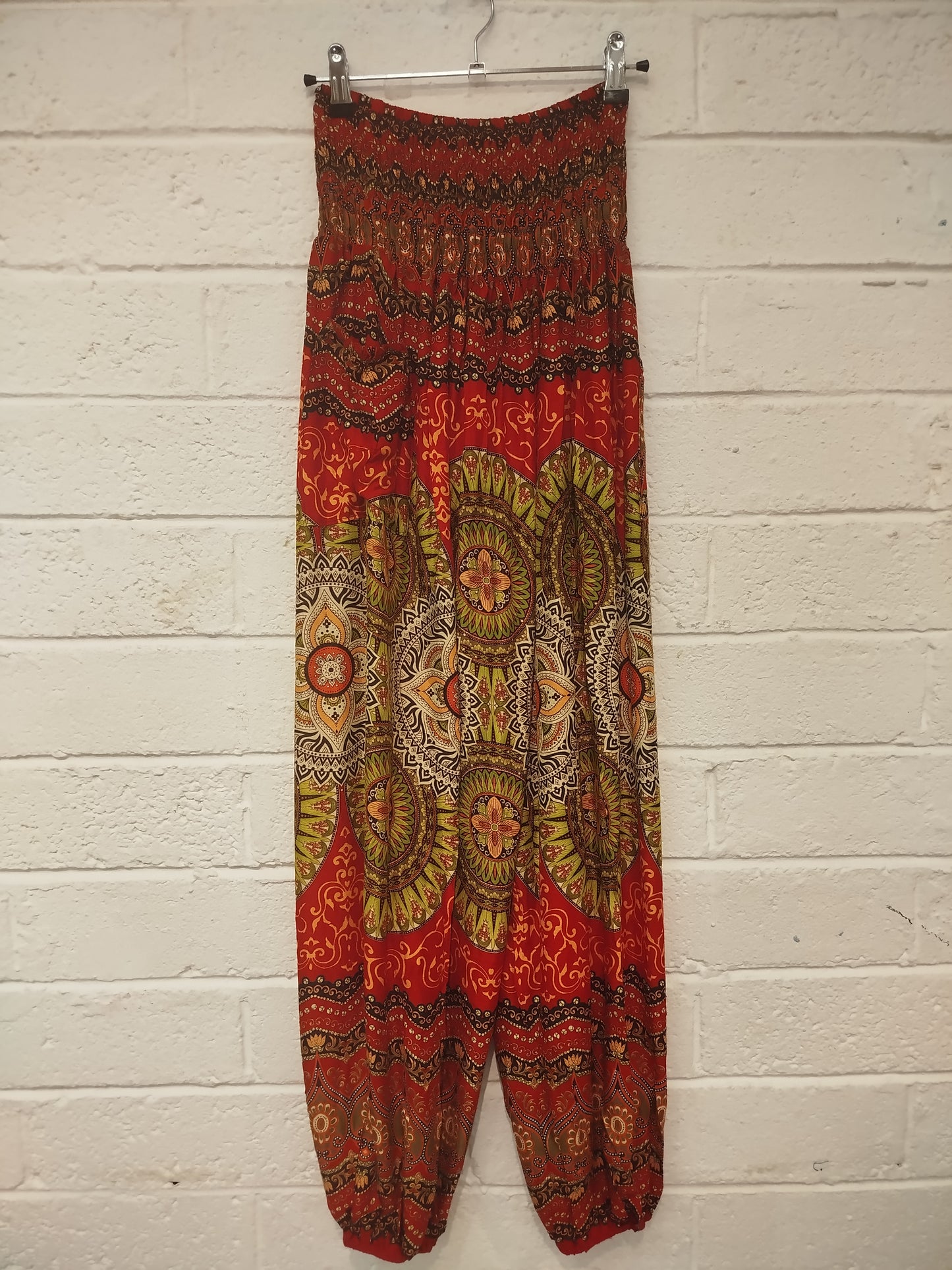 Mandala Circle Print Trousers