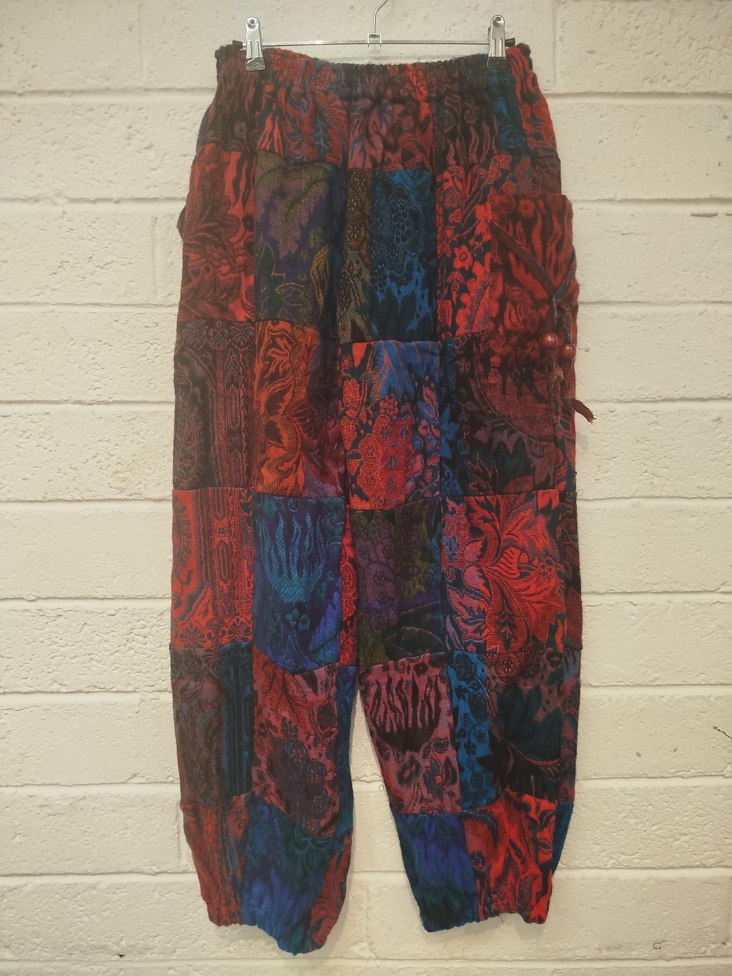Fleece Patchwork Trousers
