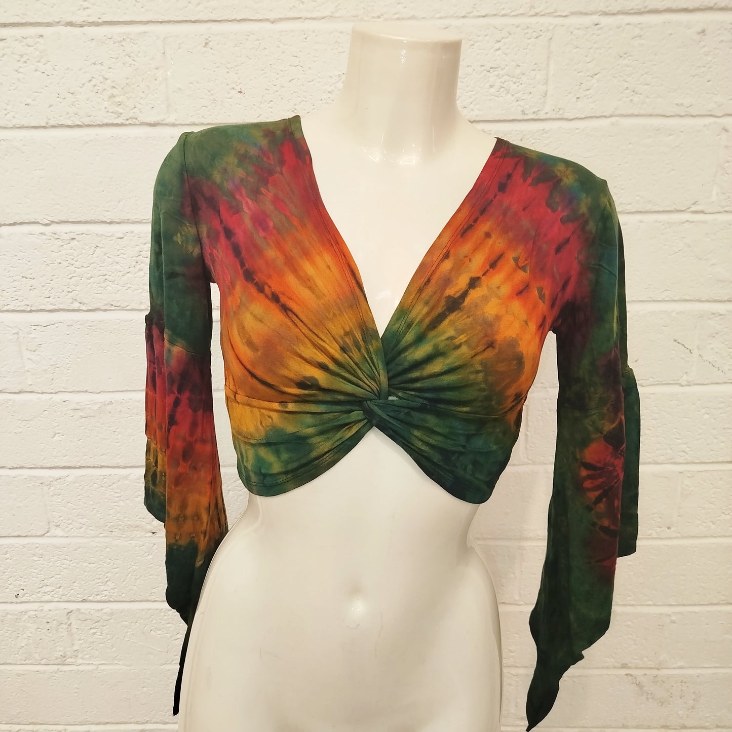 Twist Tie-Dye Crop Top