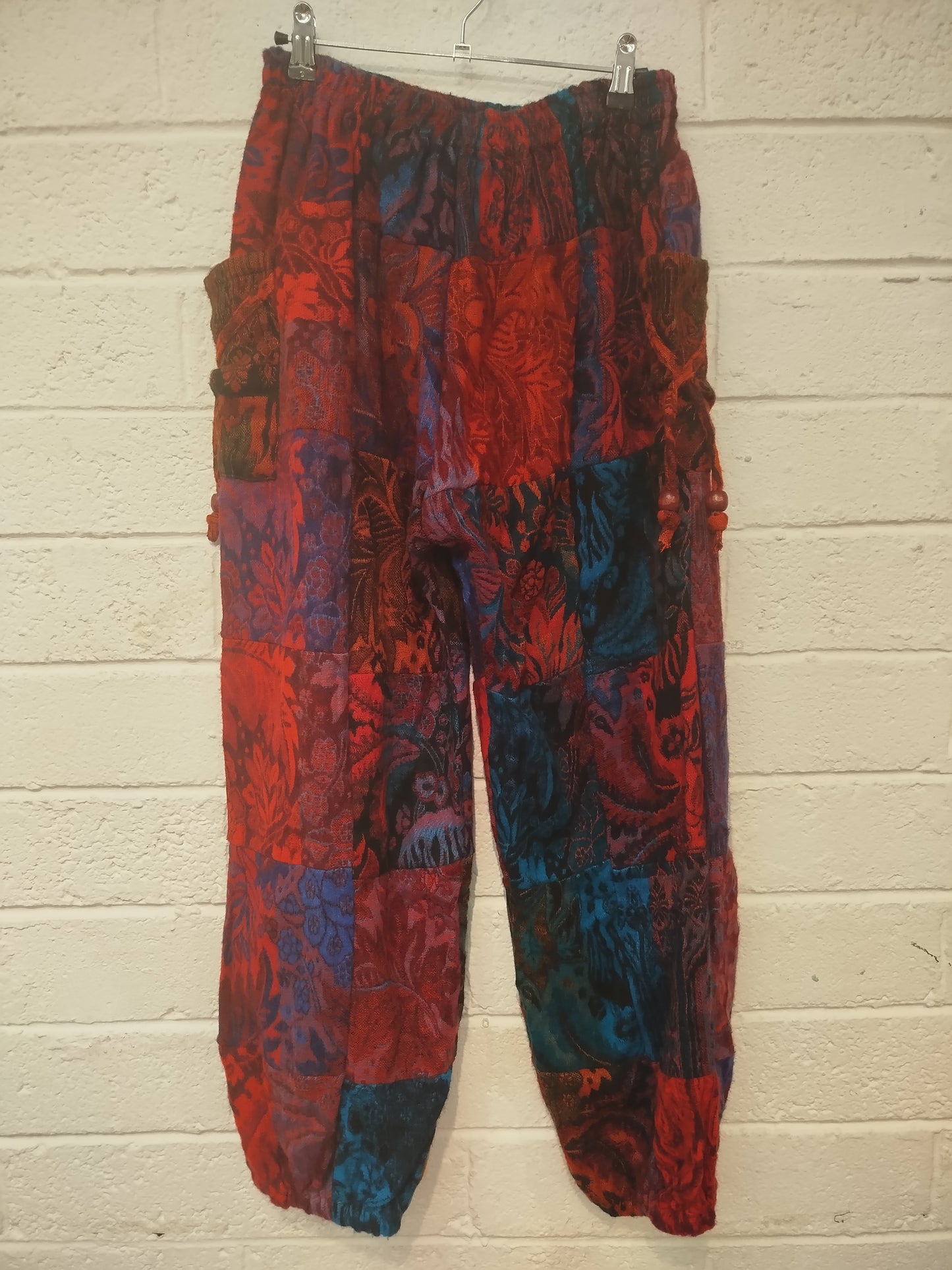 Fleece Patchwork Trousers