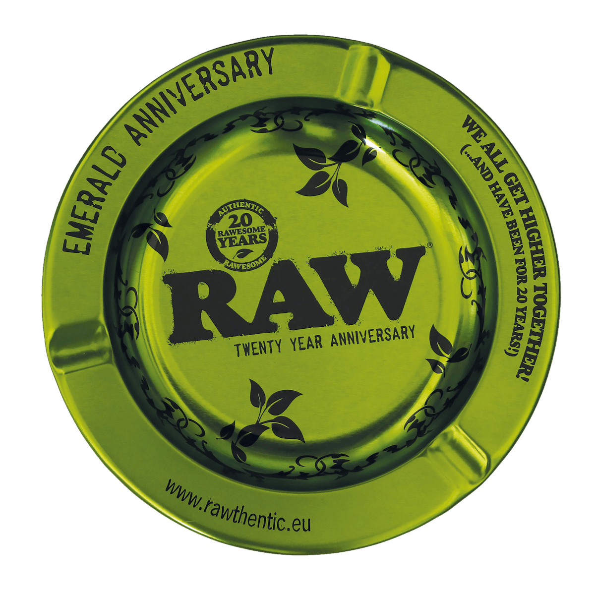 RAW Emerald 20 Years Metal Ashtray